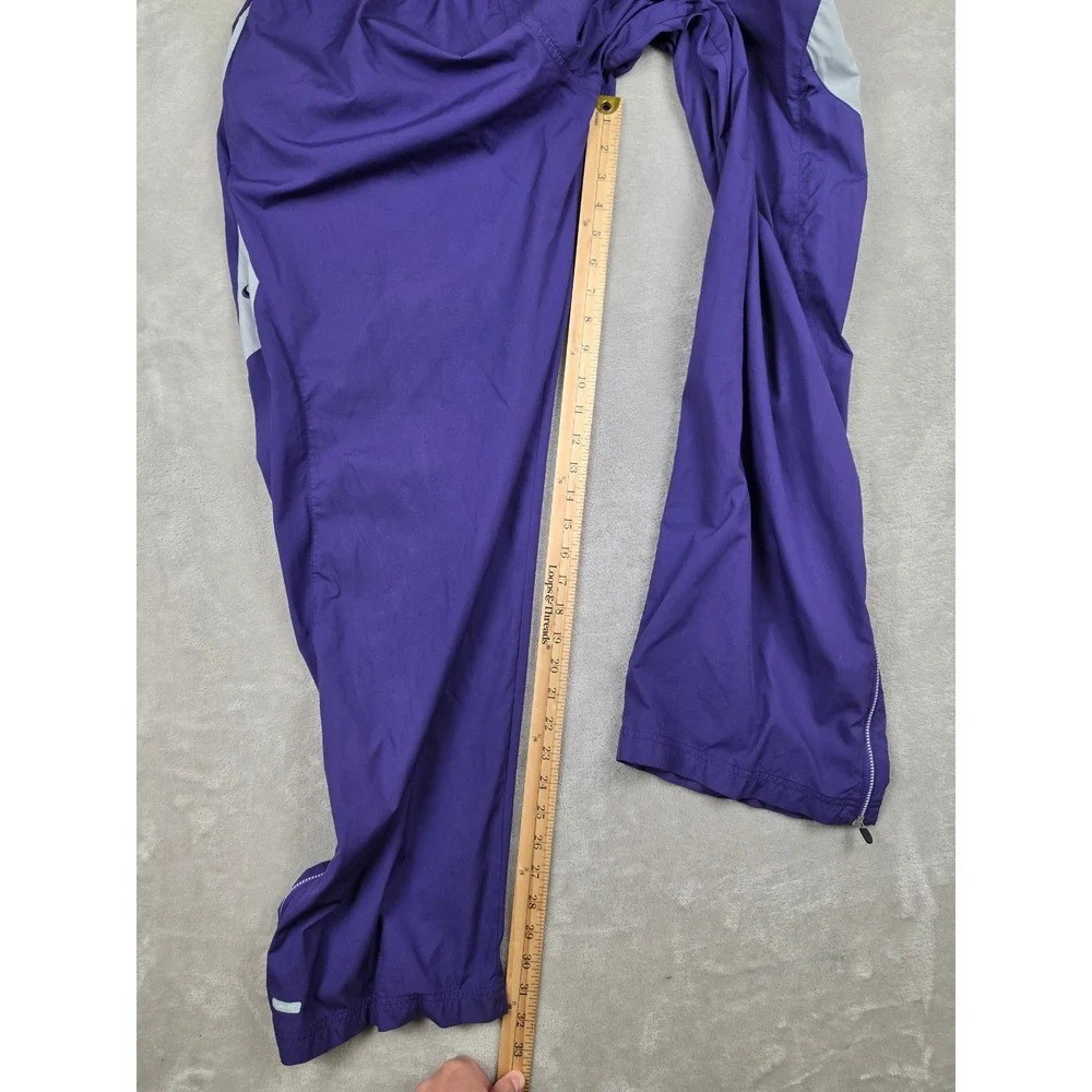 Vintage Nike Track Pants Men XL Kansas State Wildcats Clima-FIT Ankle Zip Y2K